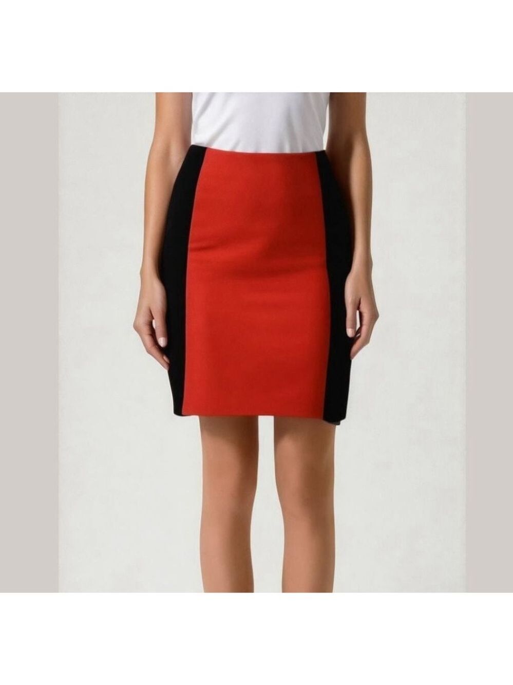 Michael Kors Red Black Skirt
